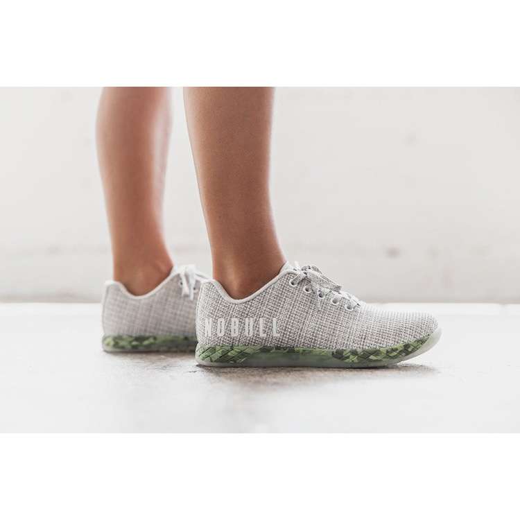 Tenis Deportivos Nobull White Heather Forest Trainer Mujer Grises Camuflados | MX-56329