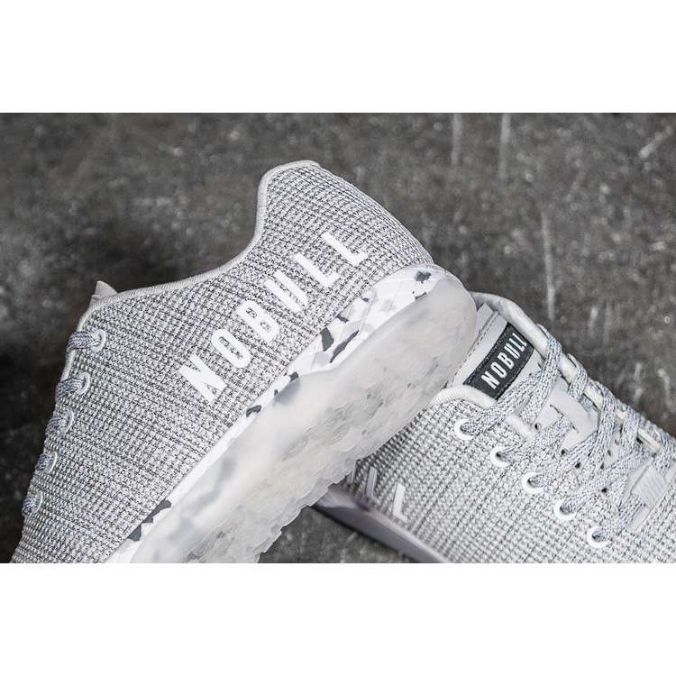 Tenis Deportivos Nobull White Heather Granite Trainer Mujer Grises | MX-59237