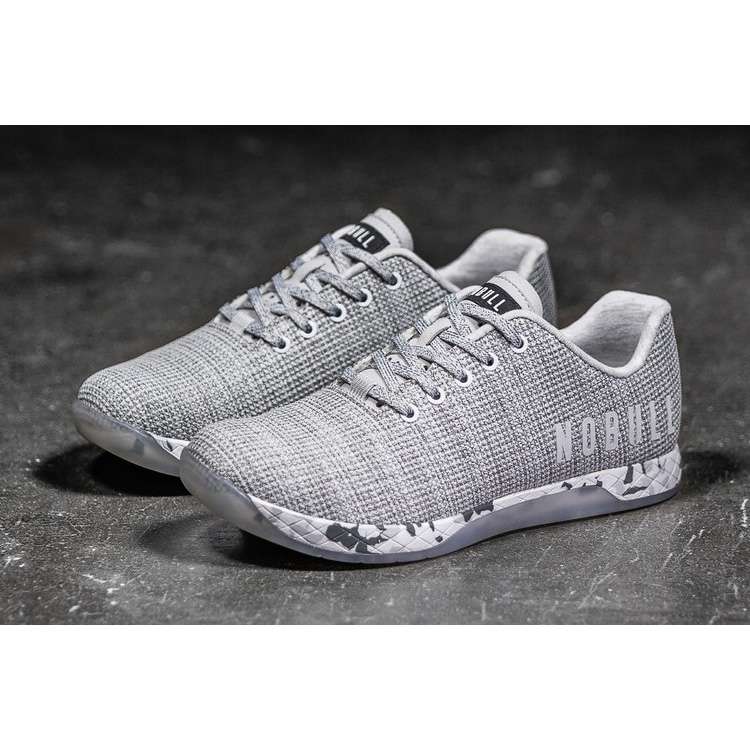 Tenis Deportivos Nobull White Heather Granite Trainer Mujer Grises | MX-59237