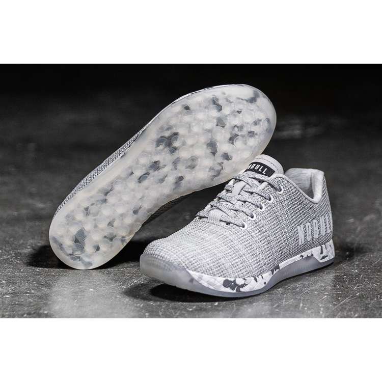 Tenis Deportivos Nobull White Heather Granite Trainer Mujer Grises | MX-59237