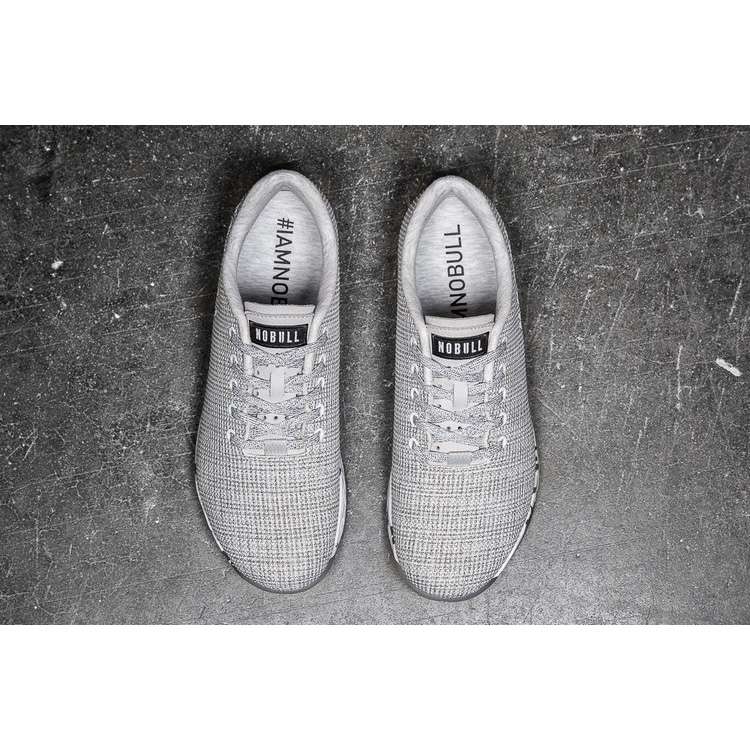 Tenis Deportivos Nobull White Heather Granite Trainer Mujer Grises | MX-59237