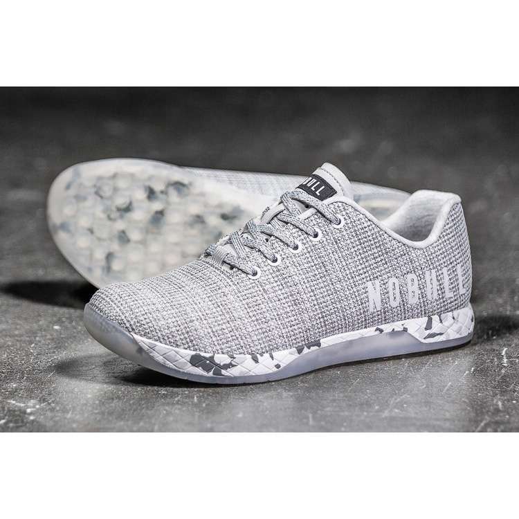 Tenis Deportivos Nobull White Heather Granite Trainer Mujer Grises | MX-59237