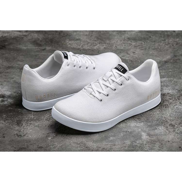 Tenis Deportivos Nobull White Lona Trainer Hombre Blancos | MX-19104