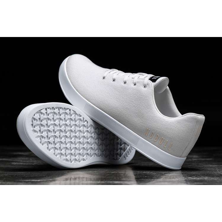 Tenis Deportivos Nobull White Lona Trainer Mujer Blancos | MX-61709