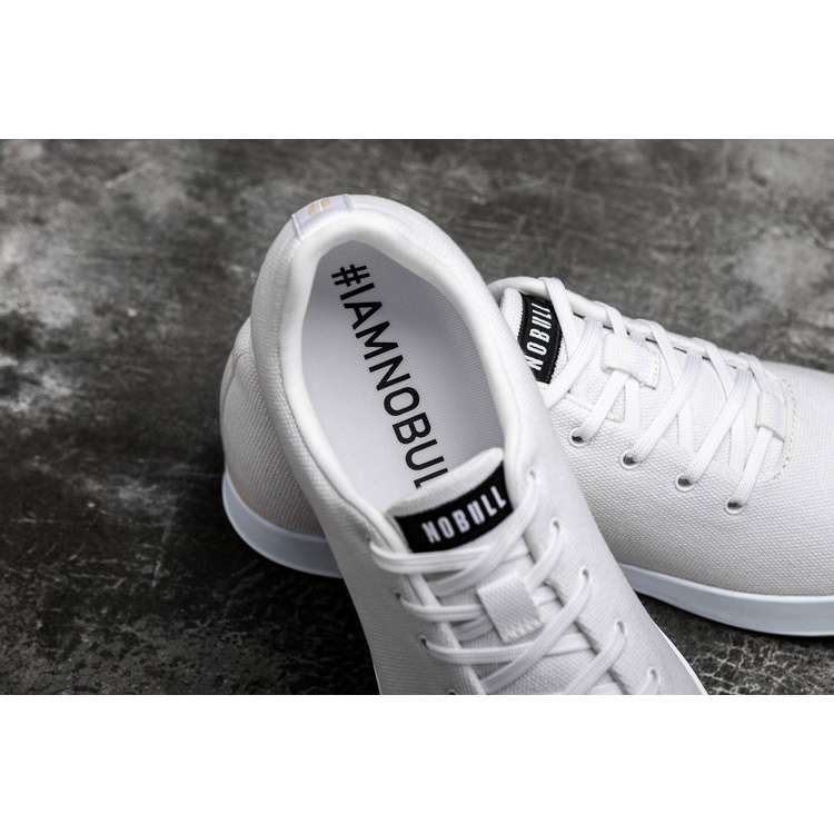 Tenis Deportivos Nobull White Lona Trainer Mujer Blancos | MX-61709