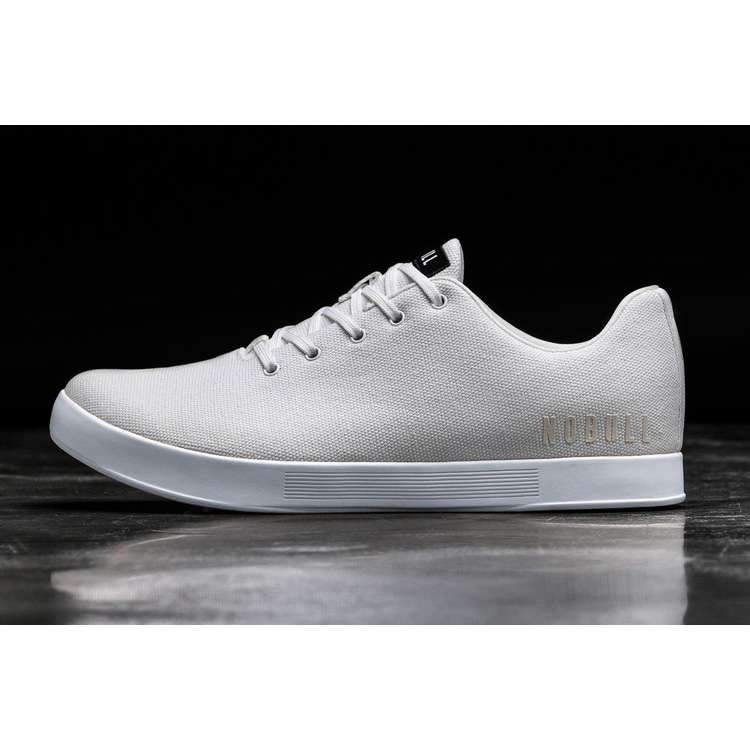 Tenis Deportivos Nobull White Lona Trainer Mujer Blancos | MX-61709