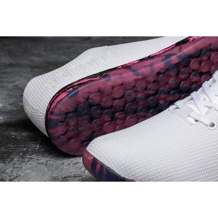 Tenis Deportivos Nobull White Spill Trainer Hombre Blancos Rojos | MX-83984