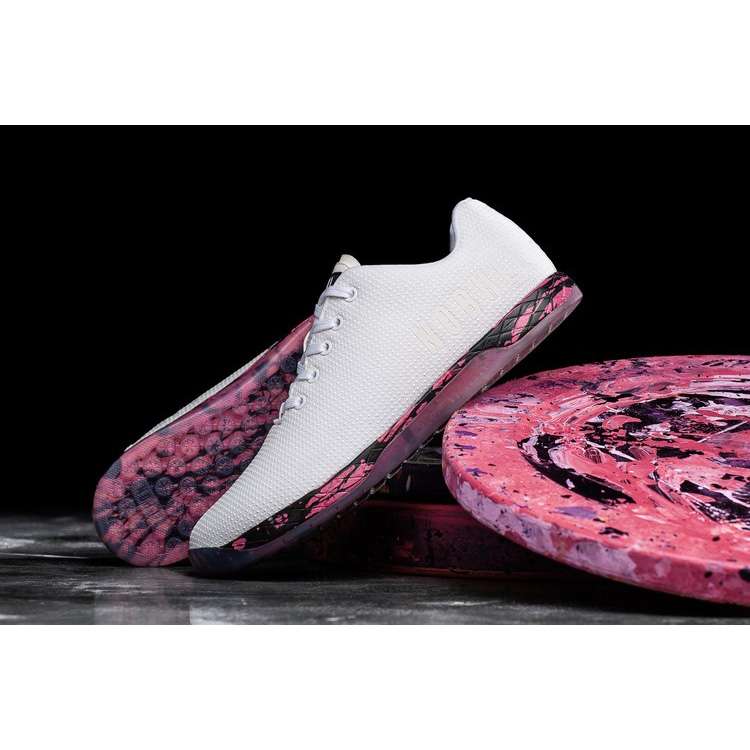 Tenis Deportivos Nobull White Spill Trainer Hombre Blancos Rojos | MX-83984