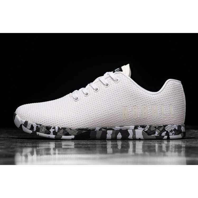 Tenis Deportivos Nobull White Wild Granite Trainer Hombre Blancos Negros | MX-35202
