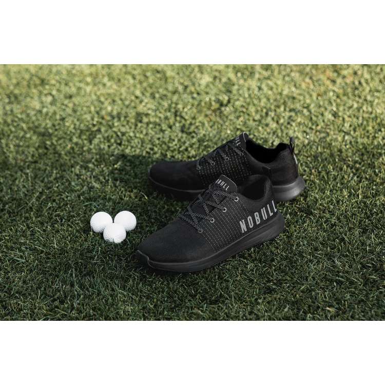 Tenis Golf Nobull Black Matryx® Mujer Negros | MX-42618