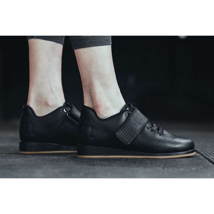 Tenis Halterofilia Nobull Black Cuero Lifter Mujer Negros | MX-33186