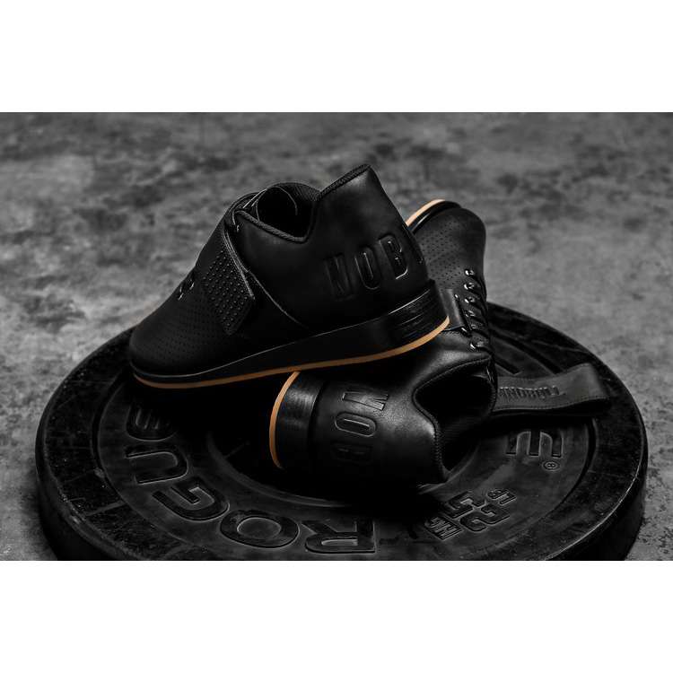 Tenis Halterofilia Nobull Black Cuero Lifter Mujer Negros | MX-33186