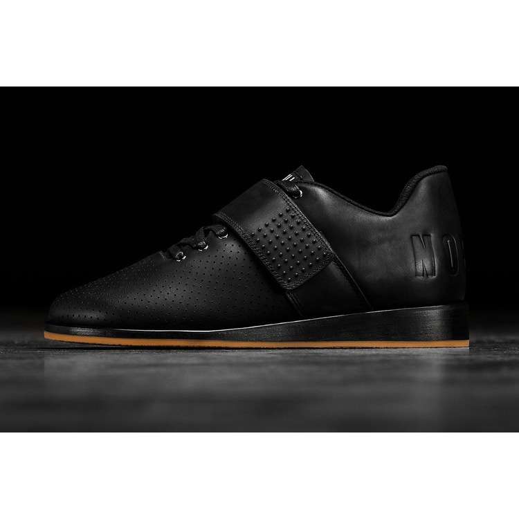 Tenis Halterofilia Nobull Black Cuero Lifter Mujer Negros | MX-33186