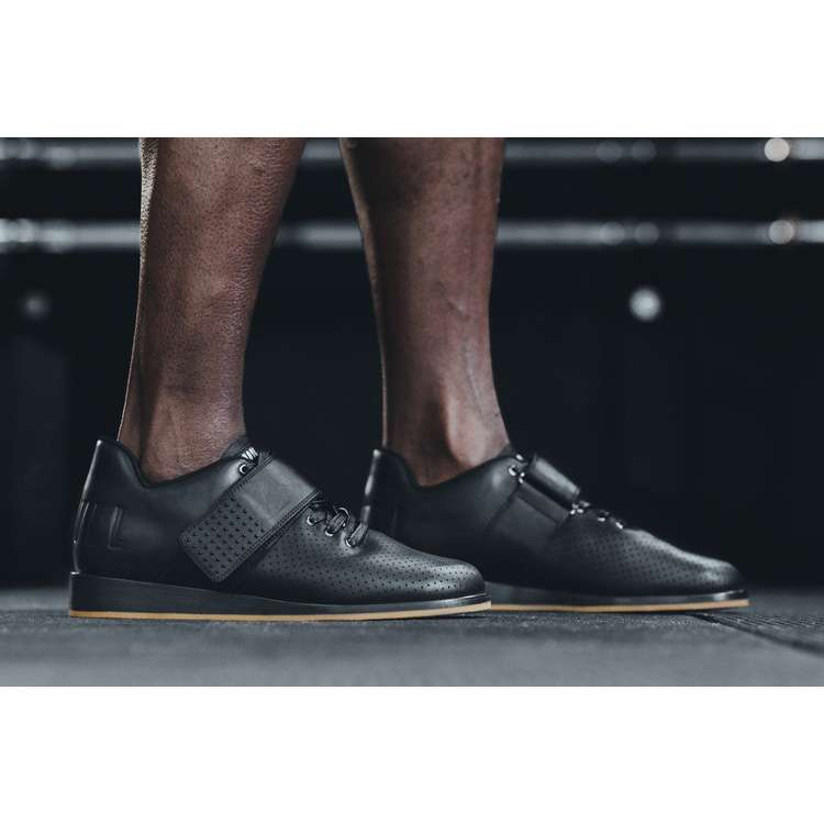 Tenis Halterofilia Nobull Black Cuero Lifter Hombre Negros | MX-59644