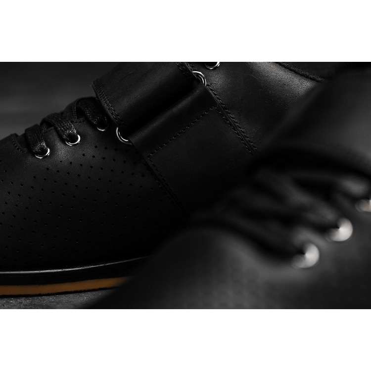 Tenis Halterofilia Nobull Black Cuero Lifter Hombre Negros | MX-59644