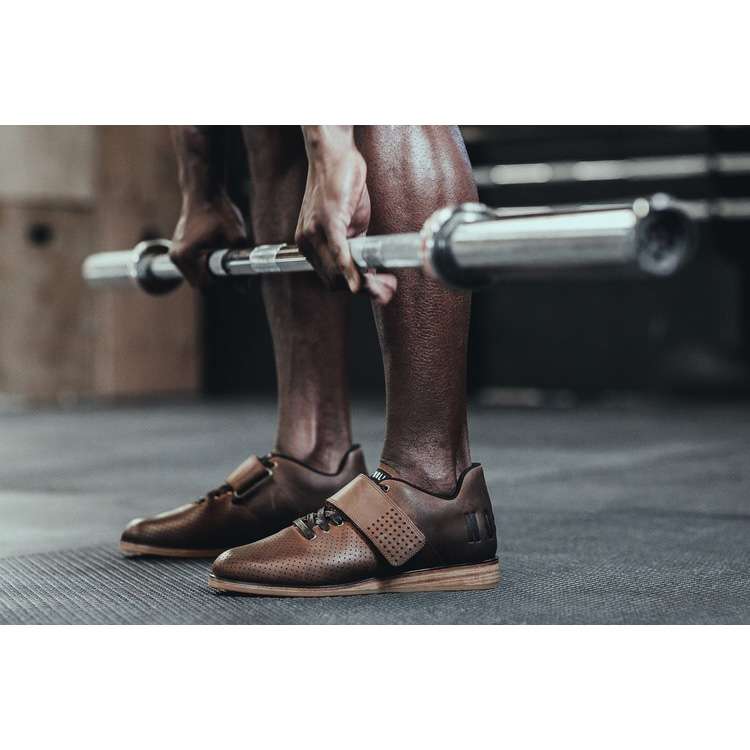 Tenis Halterofilia Nobull Coffee Cuero Lifter Hombre Marrom | MX-91370