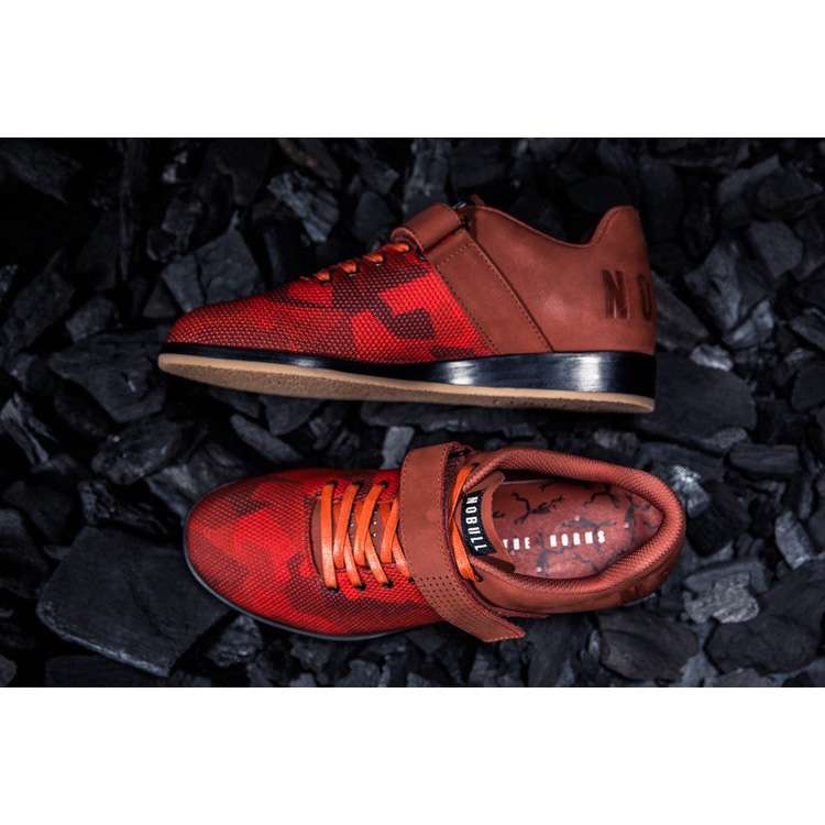 Tenis Halterofilia Nobull Fire Camo Lifter Hombre Naranjas | MX-33219