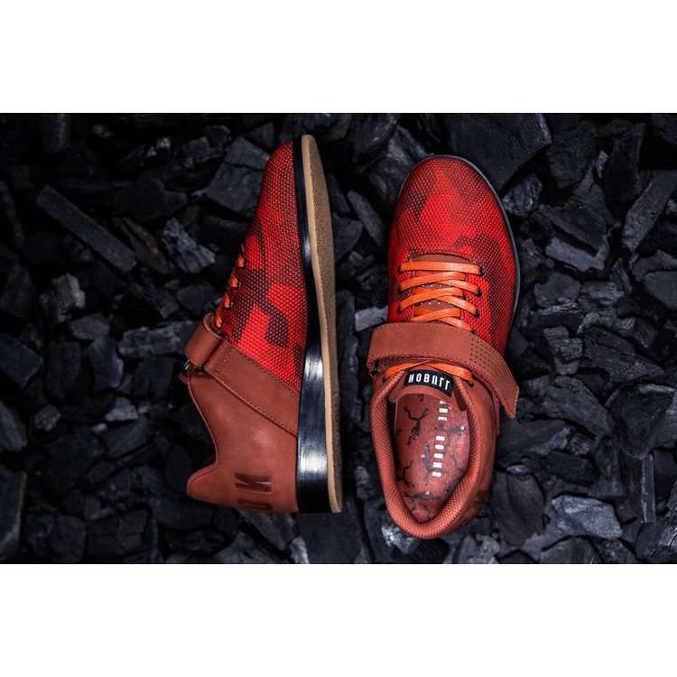 Tenis Halterofilia Nobull Fire Camo Lifter Hombre Naranjas | MX-33219