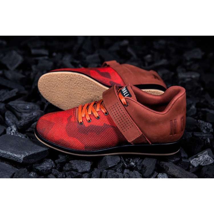 Tenis Halterofilia Nobull Fire Camo Lifter Hombre Naranjas | MX-33219