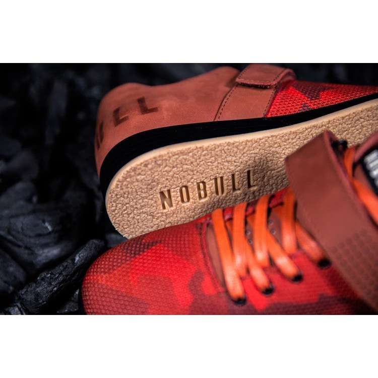 Tenis Halterofilia Nobull Fire Camo Lifter Hombre Naranjas | MX-33219