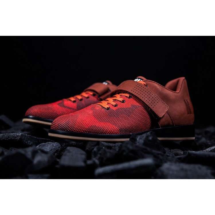 Tenis Halterofilia Nobull Fire Camo Lifter Hombre Naranjas | MX-33219