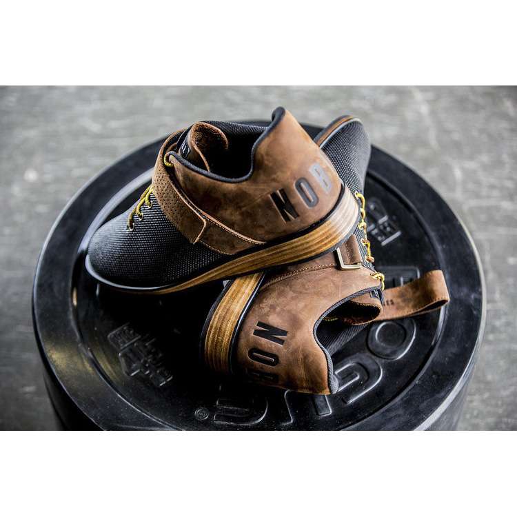 Tenis Halterofilia Nobull Lifter Hombre Negros Naranjas | MX-80859