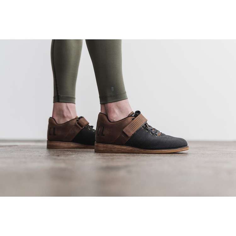 Tenis Halterofilia Nobull Lifter Mujer Negros Marrom | MX-38394