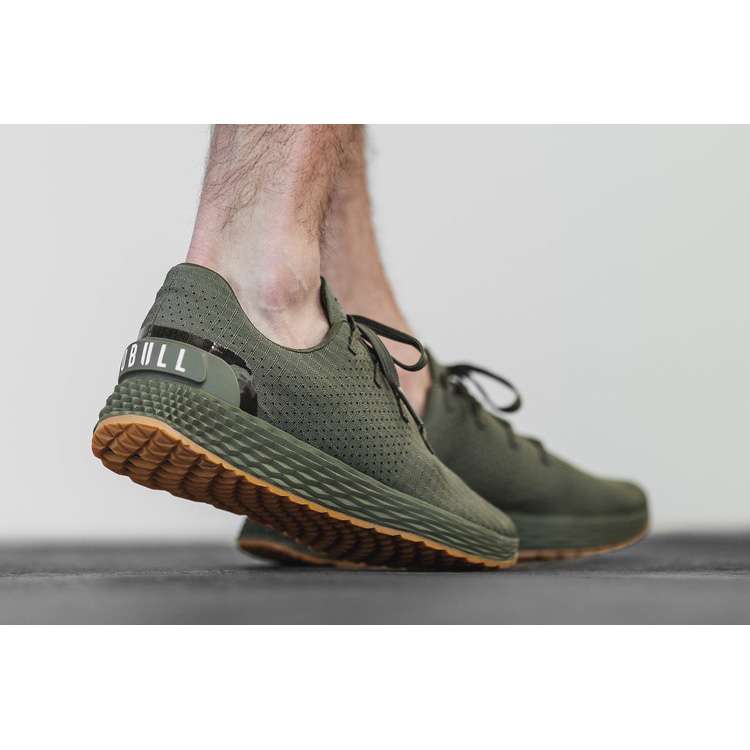 Tenis Para Correr Nobull Army Gum Ripstop Runner Hombre Verdes | MX-32131
