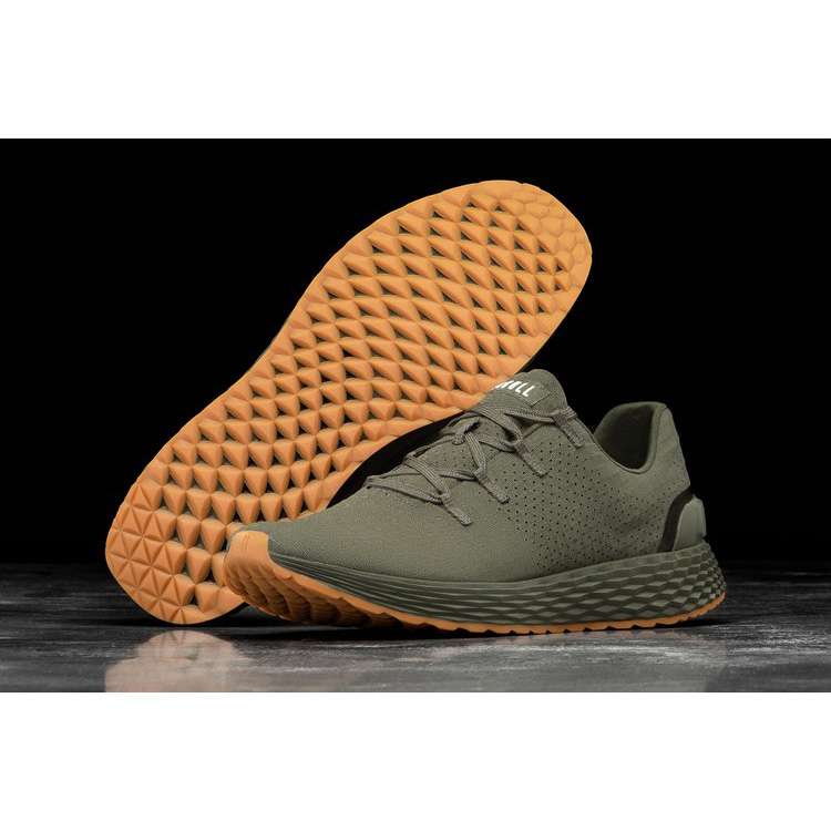 Tenis Para Correr Nobull Army Gum Ripstop Runner Hombre Verdes | MX-32131