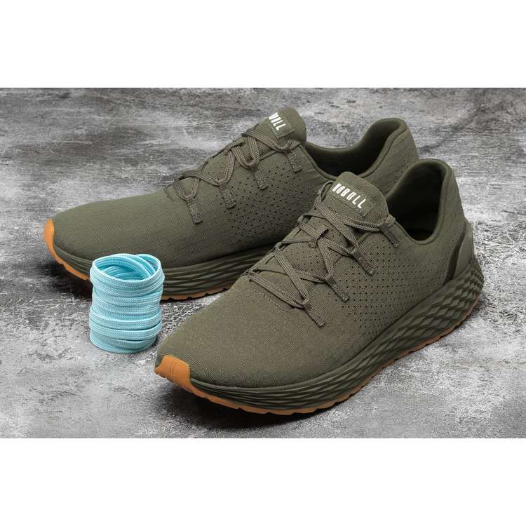 Tenis Para Correr Nobull Army Gum Ripstop Runner Hombre Verdes | MX-32131