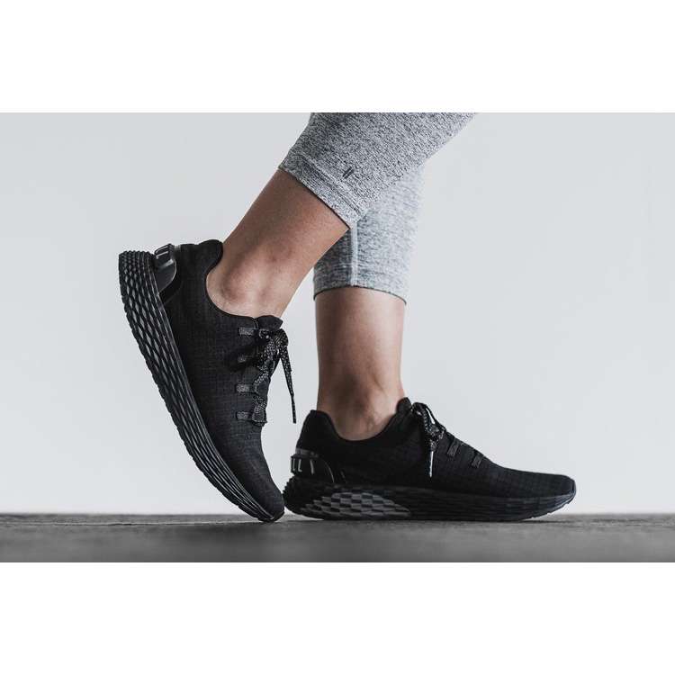 Tenis Para Correr Nobull Black Ripstop Runner Mujer Negros | MX-86225