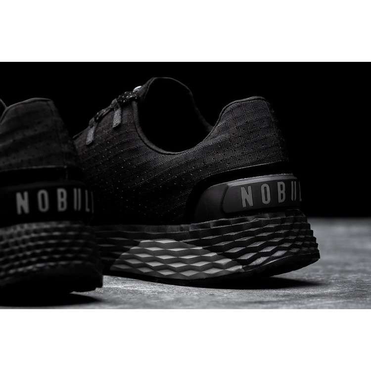 Tenis Para Correr Nobull Black Ripstop Runner Mujer Negros | MX-86225