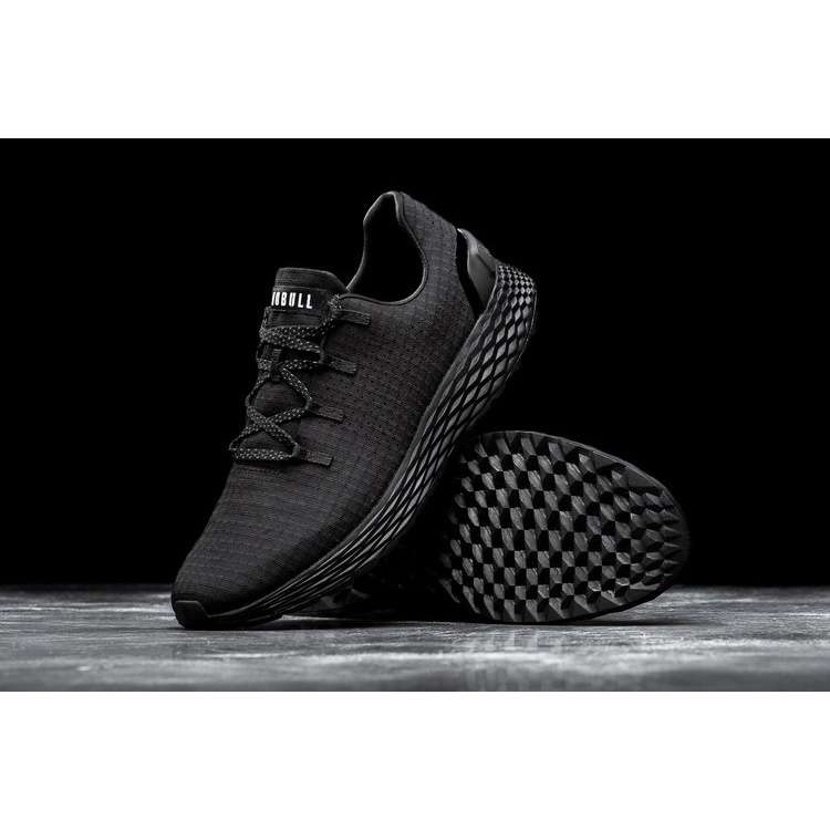 Tenis Para Correr Nobull Black Ripstop Runner Mujer Negros | MX-86225