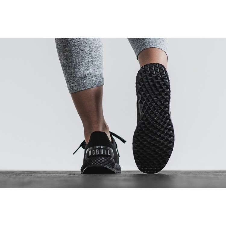 Tenis Para Correr Nobull Black Ripstop Runner Mujer Negros | MX-86225