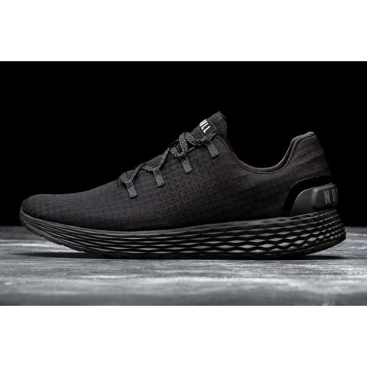 Tenis Para Correr Nobull Black Ripstop Runner Mujer Negros | MX-86225