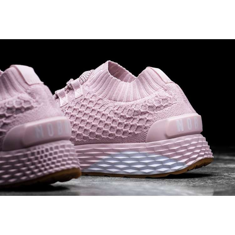 Tenis Para Correr Nobull Blush Knit Runner Hombre Rosas | MX-41151