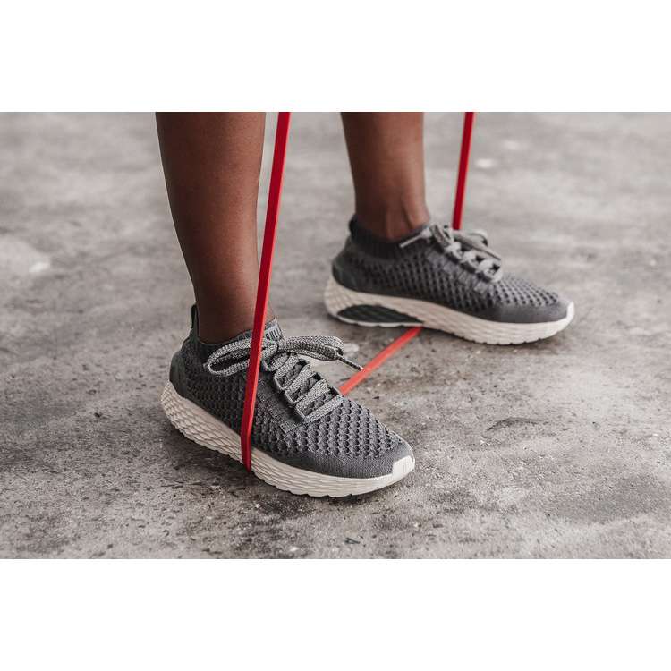 Tenis Para Correr Nobull Dark Grey Ivory Knit Runner Mujer Negros | MX-68672