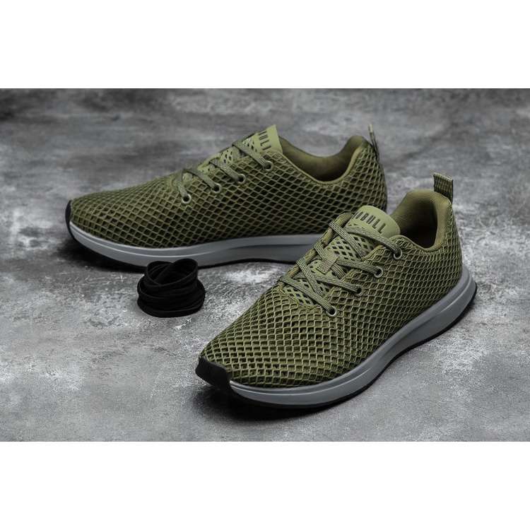 Tenis Para Correr Nobull Moss Mesh Runner Hombre Verdes | MX-10650