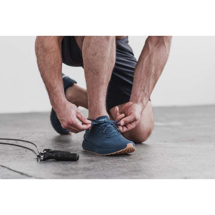 Tenis Para Correr Nobull Navy Gum Ripstop Runner Hombre Azul Marino | MX-39679