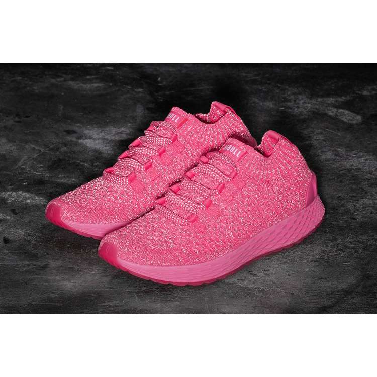 Tenis Para Correr Nobull Ofertas Neon Pink Reflective Knit Runner Hombre Rosas