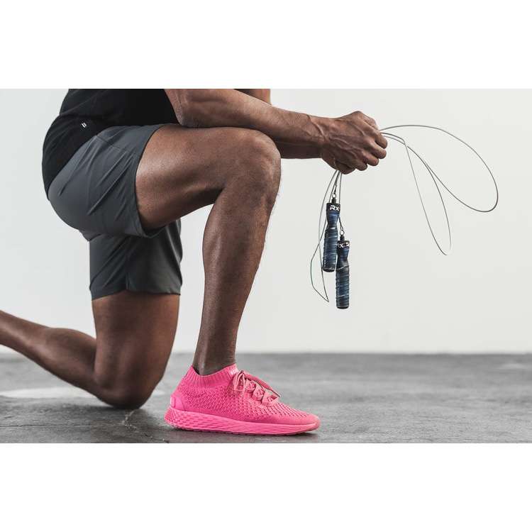 Tenis Para Correr Nobull Ofertas Neon Pink Reflective Knit Runner Hombre Rosas