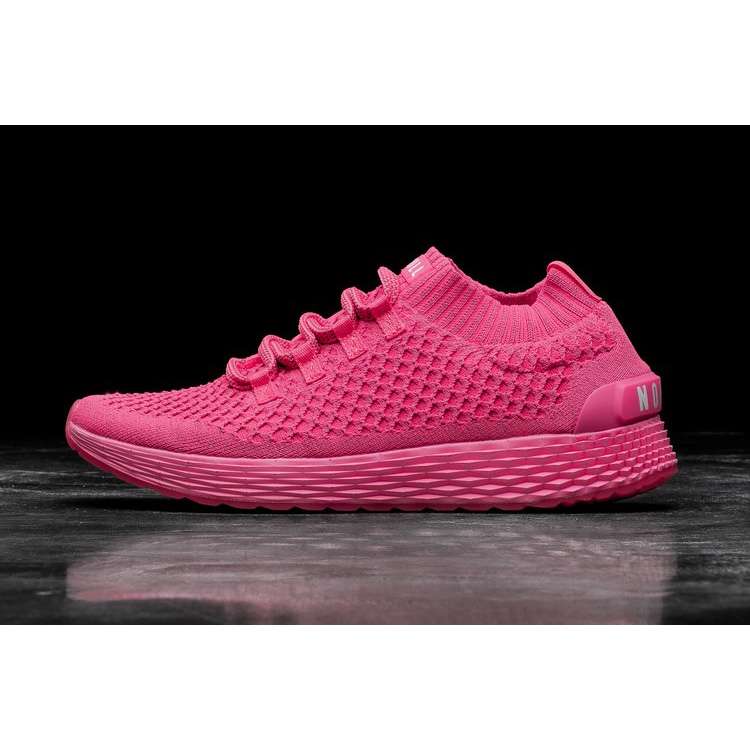 Tenis Para Correr Nobull Ofertas Neon Pink Reflective Knit