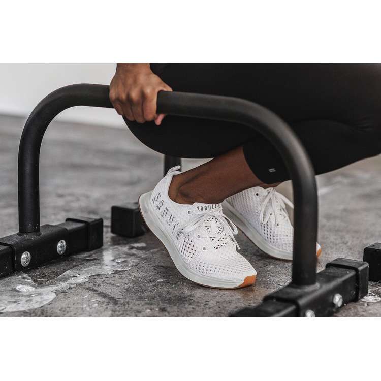 Tenis Para Correr Nobull White Camo Mesh Runner Mujer Blancos | MX-34274