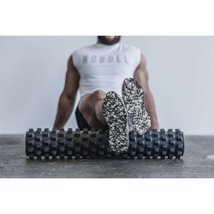 Tenis Para Correr Nobull Wild Granite Knit Runner Hombre Blancos Negros | MX-13262