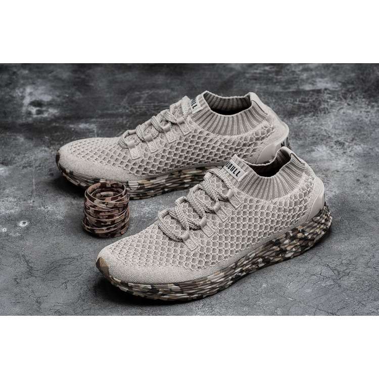 Tenis Para Correr Nobull Nuevos Modelos Wild Sand Knit Runner Mujer Blancos