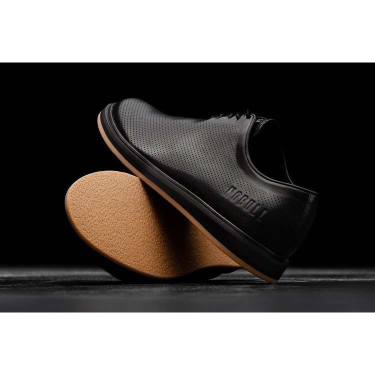 Zapatos de Vestir Nobull Black Cuero Hombre Negros | MX-28962