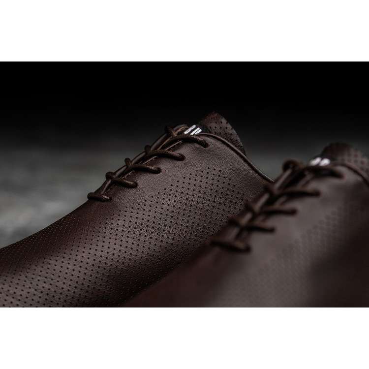 Zapatos de Vestir Nobull Brown Cuero Hombre Vino | MX-22444