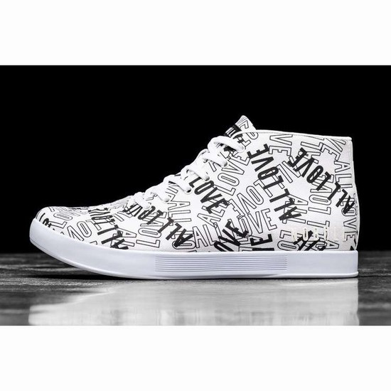 Tenis Deportivos Nobull All Love Lona Mid Trainer Hombre Blancos Negros | MX-74253