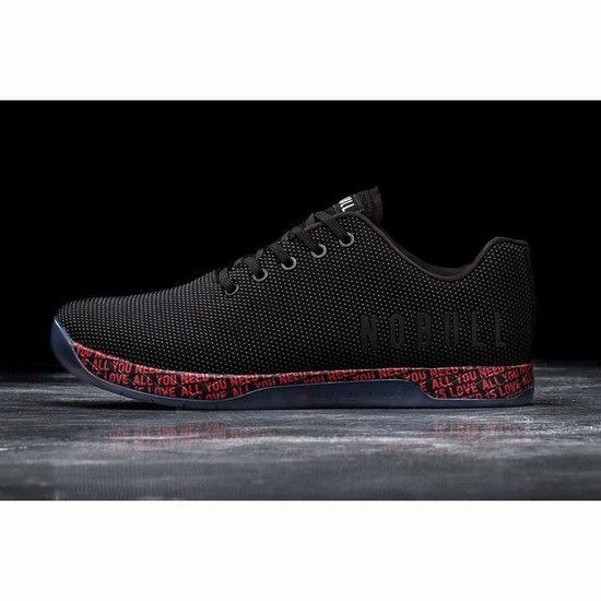 Tenis Deportivos Nobull All You Need Is Love Black Trainer Mujer Negros Rojos | MX-78411