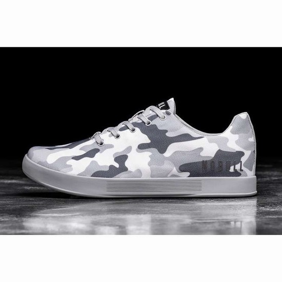 Tenis Deportivos Nobull Arctic Camo Lona Trainer Mujer Blancos Grises | MX-46166